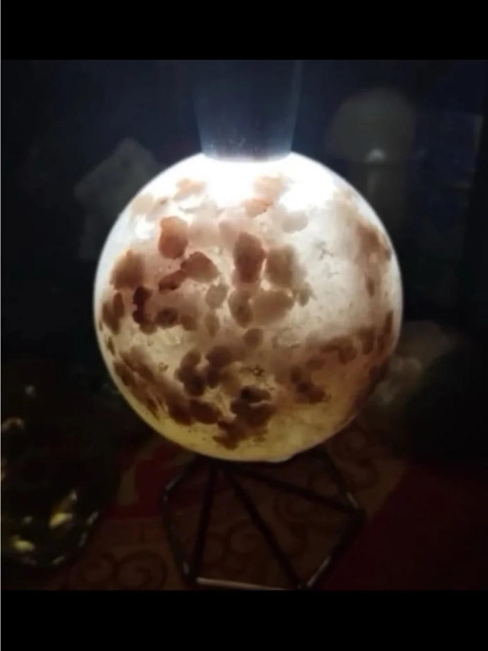 Pink amethyst sphere